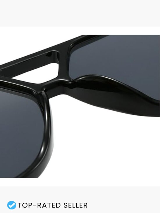 Oversized Double Beam Pilot Sunglasses Retro Vintage Shades Unisex main image 4